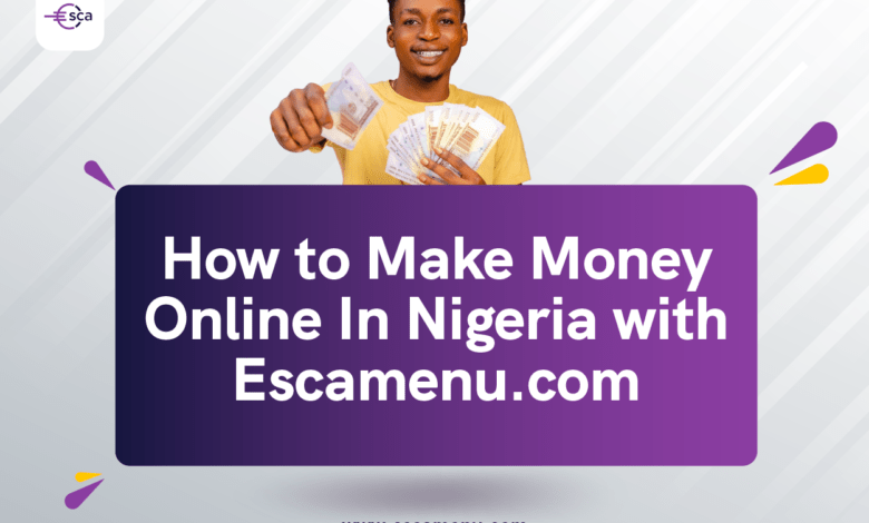 How to make money with escamenu.com