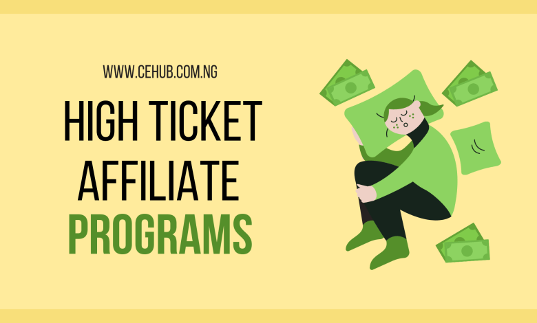 High ticket affiliate programs